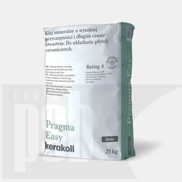 Kerakoll PRAGMA EASY SZARY 25KG płytki 40x40