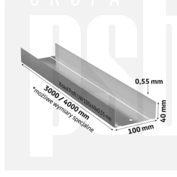 kształtownik U-100  4,0mb  KNAUF 0,6mm