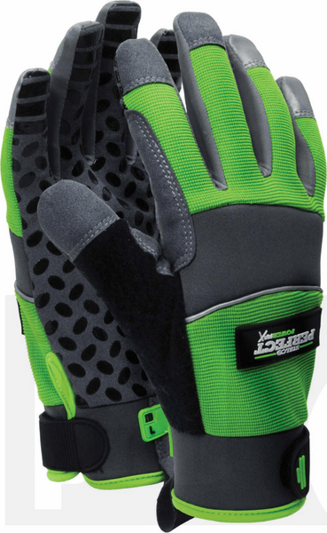 RĘKAWICE SYNTETYCZNE "HI-VIS GRIPPER" 8" (M) S-79075 POWERMAX