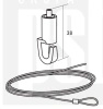 Ecophon wieszak regulowany cięgniowy Connect L  2000 mm (24 szt/kart.)