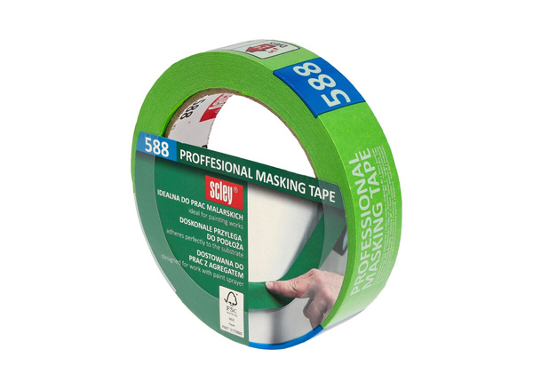 KAEM Scley taśma maskująca 25x33m *588* zielona kauczuk 14dni FS
