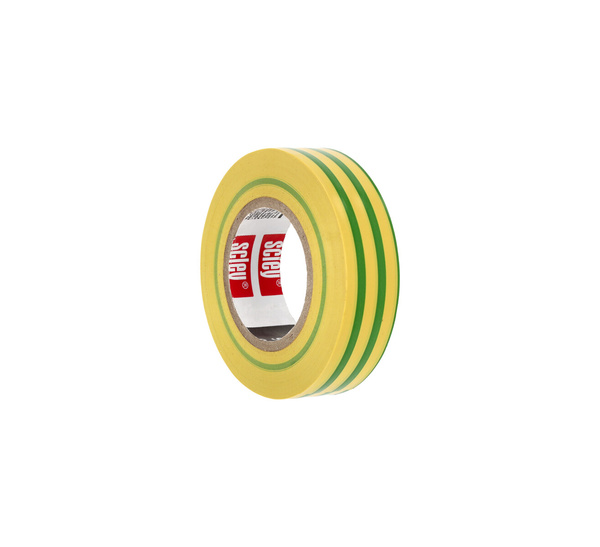 KAEM Taśma izolacyjna 19x10m żółto-zielona *924*