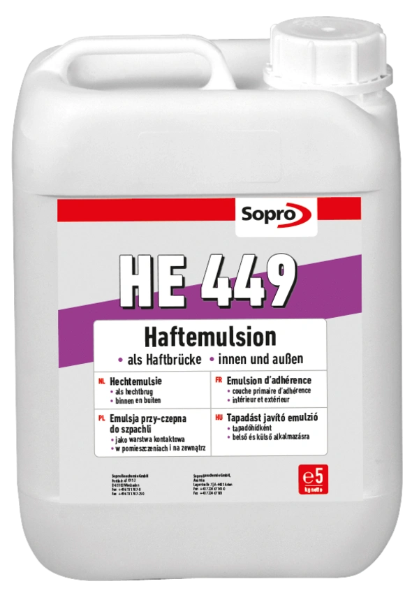 SOPRO HE 449 emulsja przyczepna do szpachli 5kg