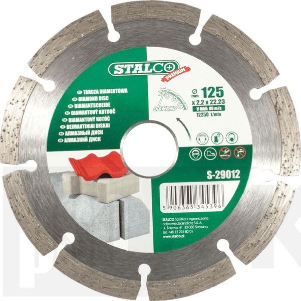 STALCO TARCZA 125mm SUCHO DIAM."PREMIUM"S-29012