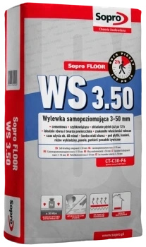 SOPRO FLOOR WS 3.50  3-50mm 290  op. 25kg  WYLEWKA  SAMOPOZIOMUJĄCA  pal. 40szt