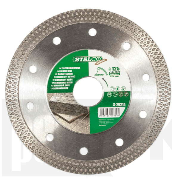 STALCO TARCZA DIAMENTOWA 125mm x1,4mm CERAMIC "STALCO PREMIUM" S-29214