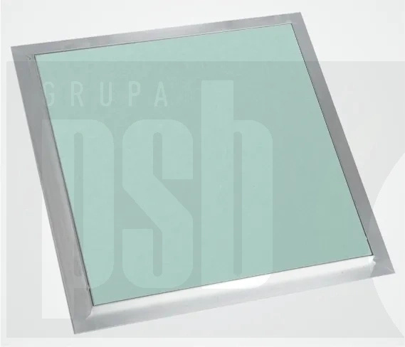 Aluminiowa klapa rewizyjna System F1 – 600 x 600 mm z wkładką GKBI 12,5 mm