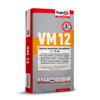 SOPRO VM 12 Zaprawa montażowa szybkowiążąca do podlewek 745/25