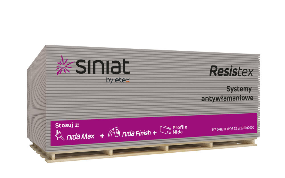 pł. Resistex KS 12,5 1200x2000mm  pal. 58szt.