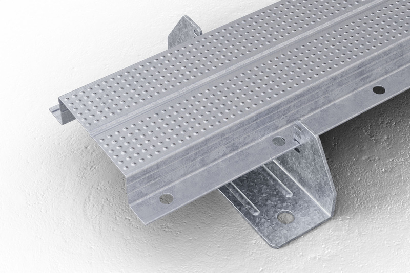 Łącznik HatClip 30 (5906506982107). Wydajność: ~3,5szt/m2. Dystans od 15mm. Do profili kapeluszowych 48x15. Opakowanie 25szt
