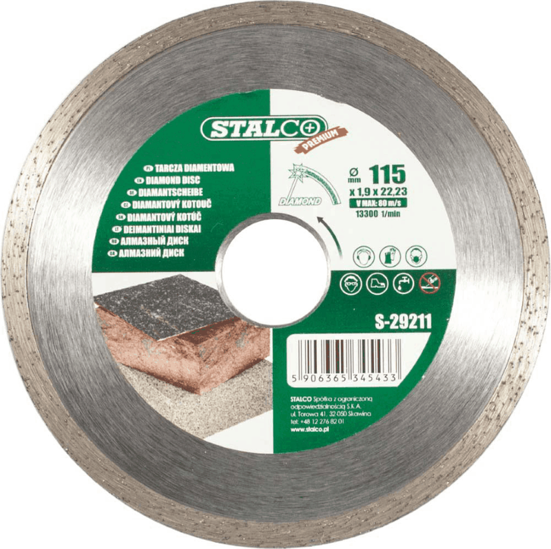 STALCO TARCZA 115mm GLAZ.DIAM."PREMIUM" S-29211