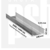 kształtownik U-100  3,0mb  KNAUF 0,6mm