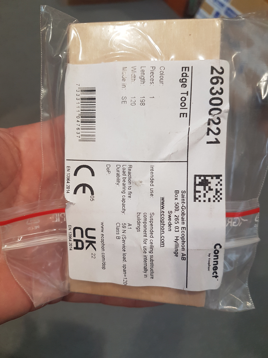 Ecophon Connect Nóż do krawędzi E