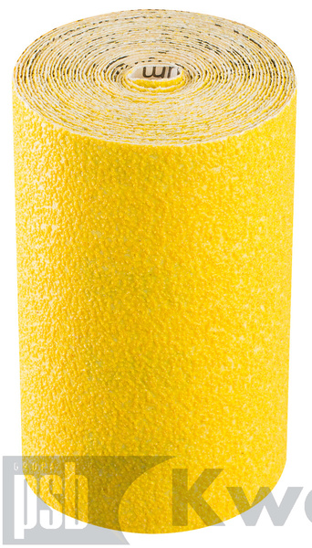 KAEM Papier ścierny 120 żółty 11cm x4,5m PS30