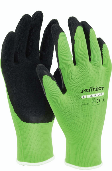 RĘKAWICE POLIESTROWE  "LATEX FOAM"  9"  S-76313  STALCO PERFECT