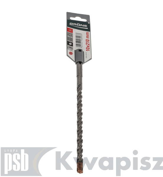 KAEM Wiertło krzyżowe 10x210mm SDS Plus zawieszka