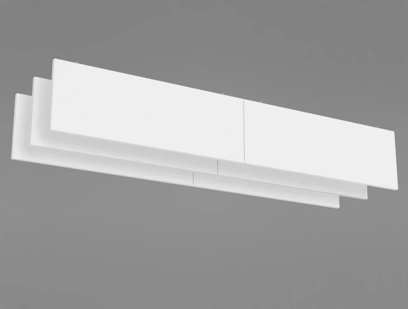 Ecophon Solo baffle hook L 1800 W 200 T 40 mm Cloudy Day