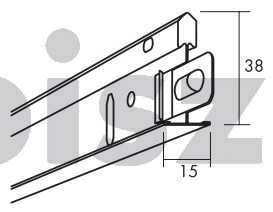 Ecophon Connect profil główny T15 3700 mm 16 szt./op.