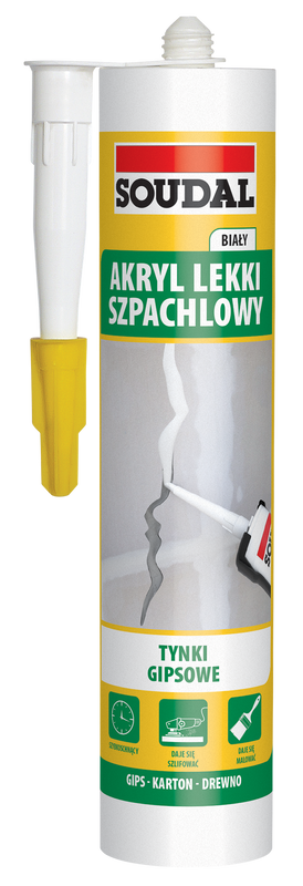 SOUDAL Akryl lekki szpachlowy biały 280 mL (SKU)