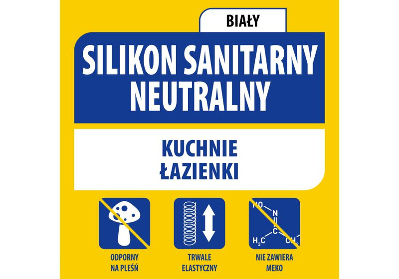 SOUDAL Silikon neut. sanitarny biały 280 mL (SKU)
