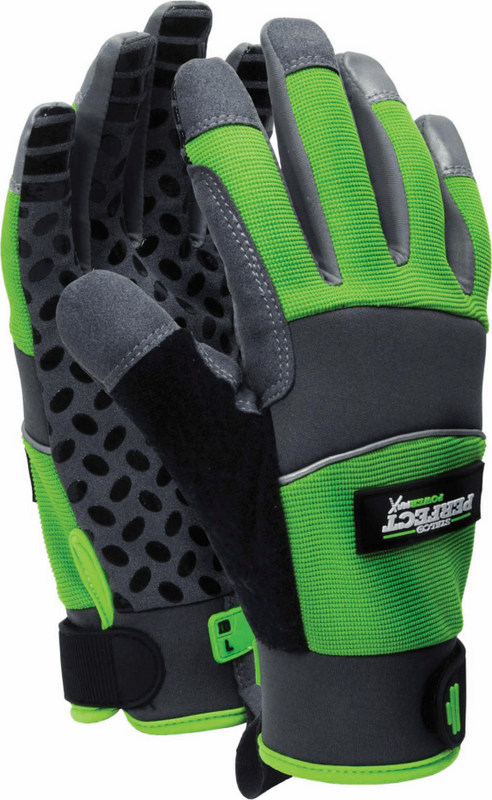 RĘKAWICE SYNTETYCZNE "HI-VIS GRIPPER" 9" (L) S-79076 POWERMAX