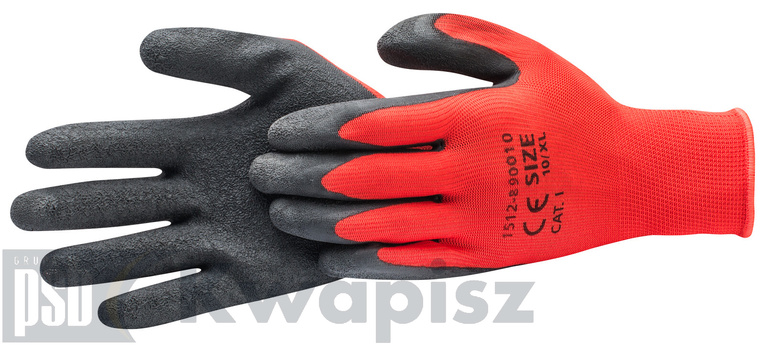 KAEM RĘK.*89*CZERWO/CZARNE XL.LATEX KAT.I