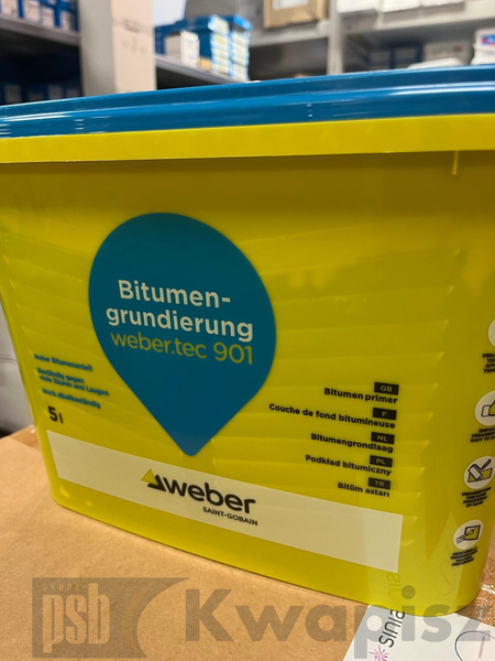 weber.tec 901 5L emulsja bitumiczna do gruntowania i powłok przeciwwilgociowych i ochronnych