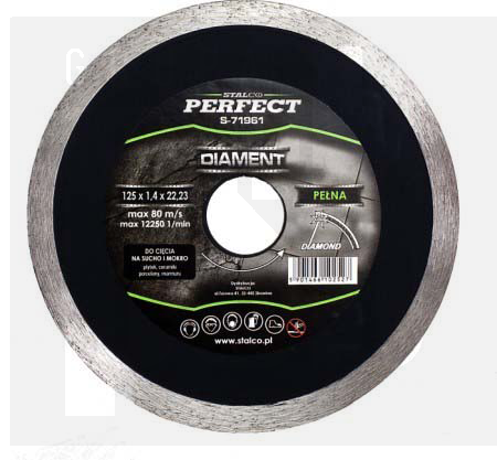 STALCO TARCZA DIAMENTOWA 125mm CIĄGŁA "PERFECT"  S-71961