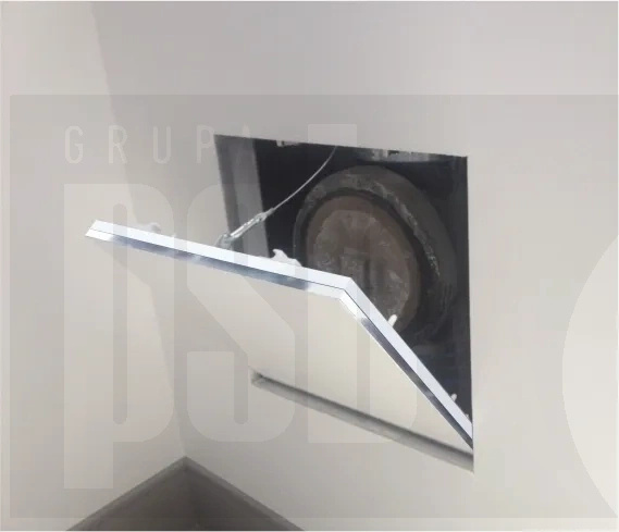 Aluminiowa klapa rewizyjna System F2 AK – 1000 x 400 mm z wkładką GKBI 25 mm (2 x 12,5 mm)