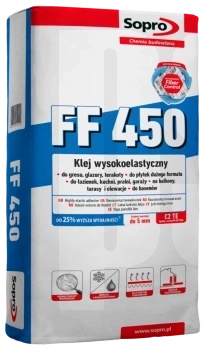 SOPRO FF  wysokoelastyczna zaprawa klejowa 450 22,5kg