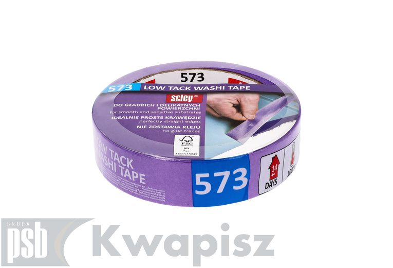 KAEM Taśma *573* 25x33m 30 dnijaponski papier Low Tack