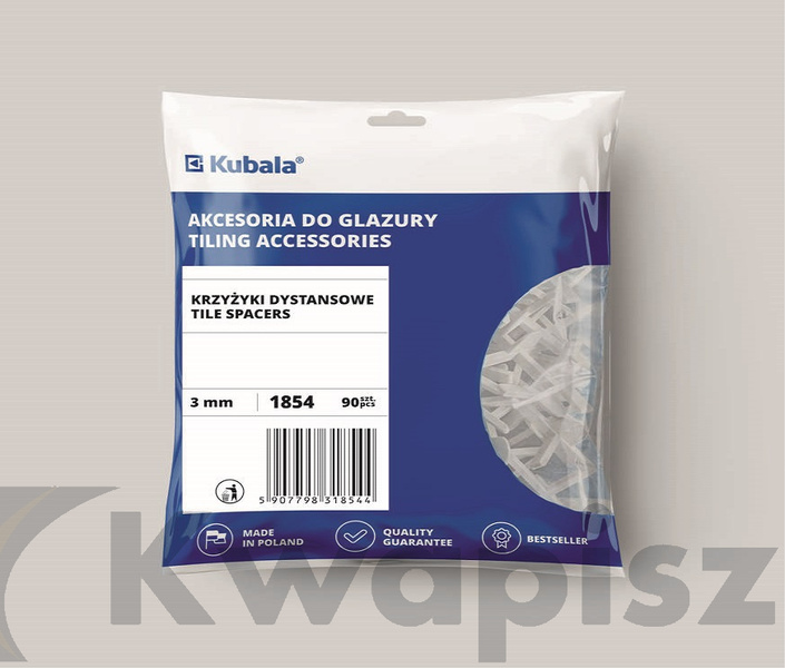 Krzyżyki dystansowe 3,0mm 90 sztuk