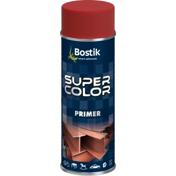 BOSTIK SUPER COLOR PRIMER Czerwony 400ml Antykorozyjny lakier podkładowy