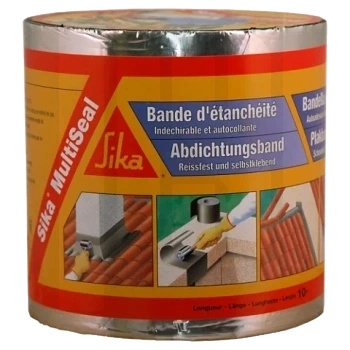 Sika MultiSeal – Samoprzylepna bitumiczna taśma dekarska do napraw rynien i kominów, Szara 10cm x 10m
