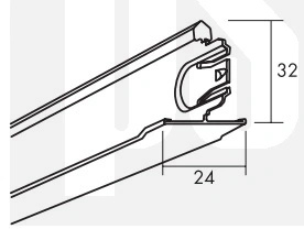 Ecophon profil poprzeczny T24 Connect 1200mm Connect white
