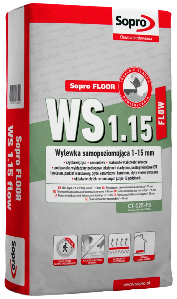 SOPRO FLOOR 292 WS 1.15 FLOW WYLEWKA SAMOPOZIOMUJĄCA