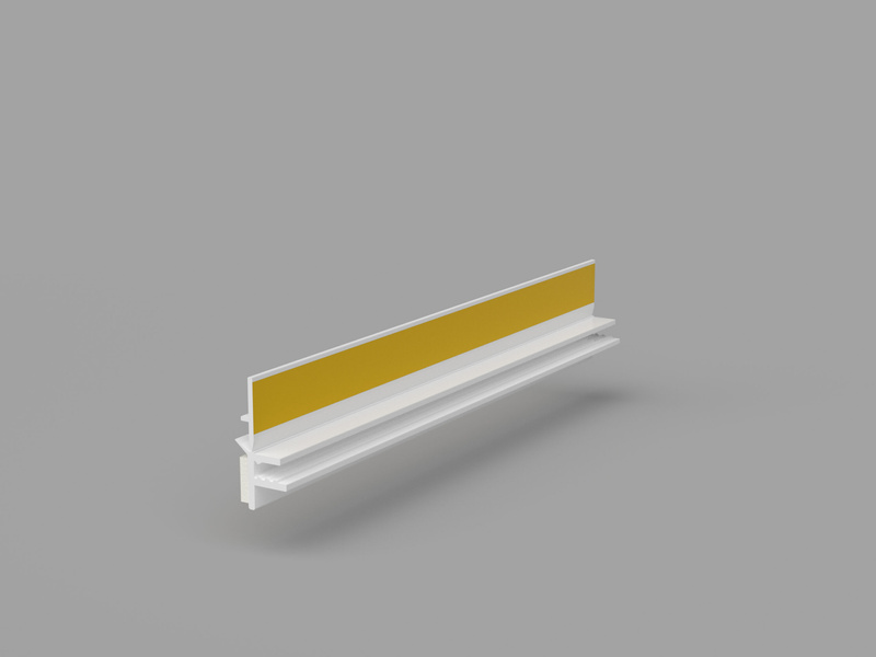 Listwa przyokienna z uszczelką BELLA PLAST BP12 MINI U (6mm/3mm) L-250 – Profil dylatacyjny okienny PVC (30 szt./opak.)