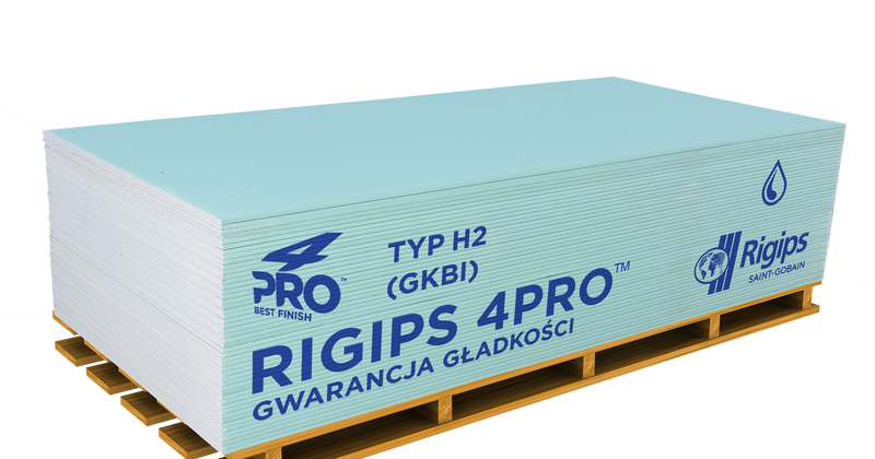 pł.zwykła 4PRO RIGIPS 2000x1200x12.5mm (4 x fazowana) pal. 62 szt. /  11620600
