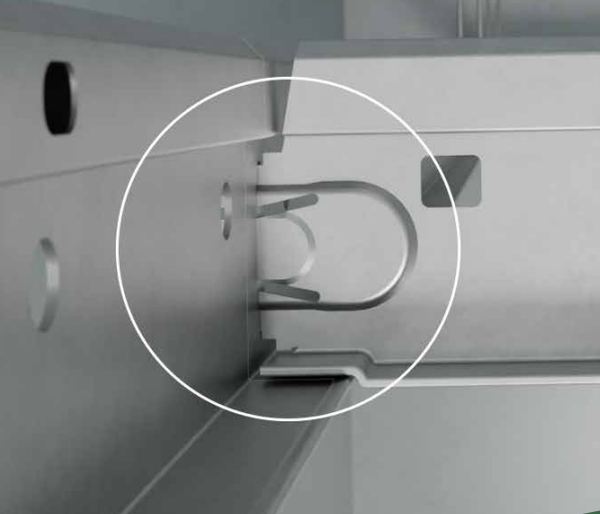 Ecophon Connect T24 Profil poprzeczny PL L 1200mm, biały nr 26337302