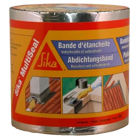 Sika MultiSeal – Samoprzylepna bitumiczna taśma dekarska do napraw rynien i kominów, Szara 10cm x 10m