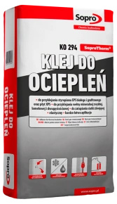 KLEJ  DO STYROPIANU I SIATKI  SOPROTHERM KO 294 OP. 25 KG.