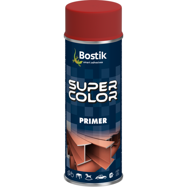 BOSTIK SUPER COLOR PRIMER Czerwony 400ml Antykorozyjny lakier podkładowy