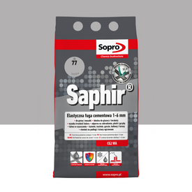 SOPRO 9513A_SAPHIR Elastyczna Fuga Cimentowa 1-6mm Manhatan 77 4kg - Idealna do zastosowań budowlanych i dekoracyjnych, zapewniająca trwałość i estetykę.