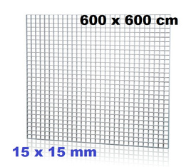 Sufitowa kratka wentylacyjna biała 595x595 mm oczko 15x15 gr.8 mm  (op.30szt)