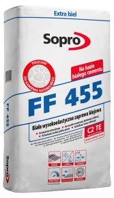 SOPRO FF 455 elast. zapr. klej. biała 25kg