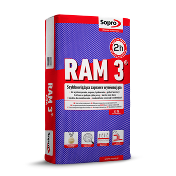 SOPRO RAM3 Szpachla wyrów. i renowac. 25kg 454/25