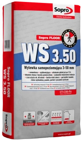 SOPRO FLOOR WS 3.50  3-50mm 290  op. 25kg  WYLEWKA  SAMOPOZIOMUJĄCA  pal. 40szt