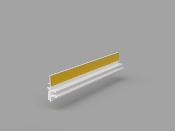 Listwa przyokienna z uszczelką BELLA PLAST BP12 MINI U (6mm/3mm) L-250 – Profil dylatacyjny okienny PVC (30 szt./opak.)