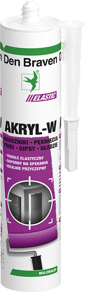 Akryl Szpachlowy Malowalny BOSTIK Akryl-W Biały Uszczelniacz – 280ml