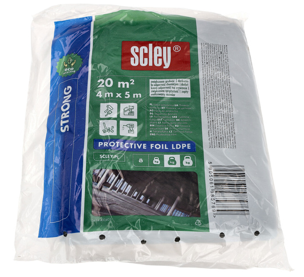 KAEM folia ochronna  LDPE EKO 0,04mm 4x5m 10/650 gruba strong (SKU)